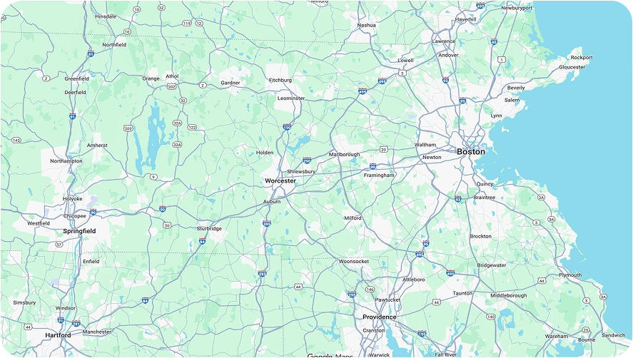 Worcester Map